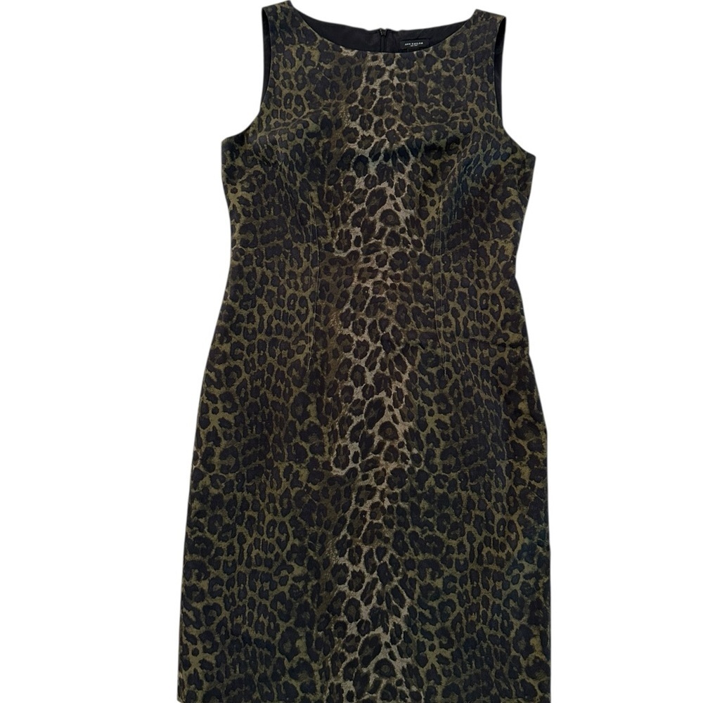 Ann Taylor Cheetah Print Sheath Dress Size 6 - Picture 8 of 17